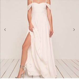 Altered Reformation White Poppy Dress